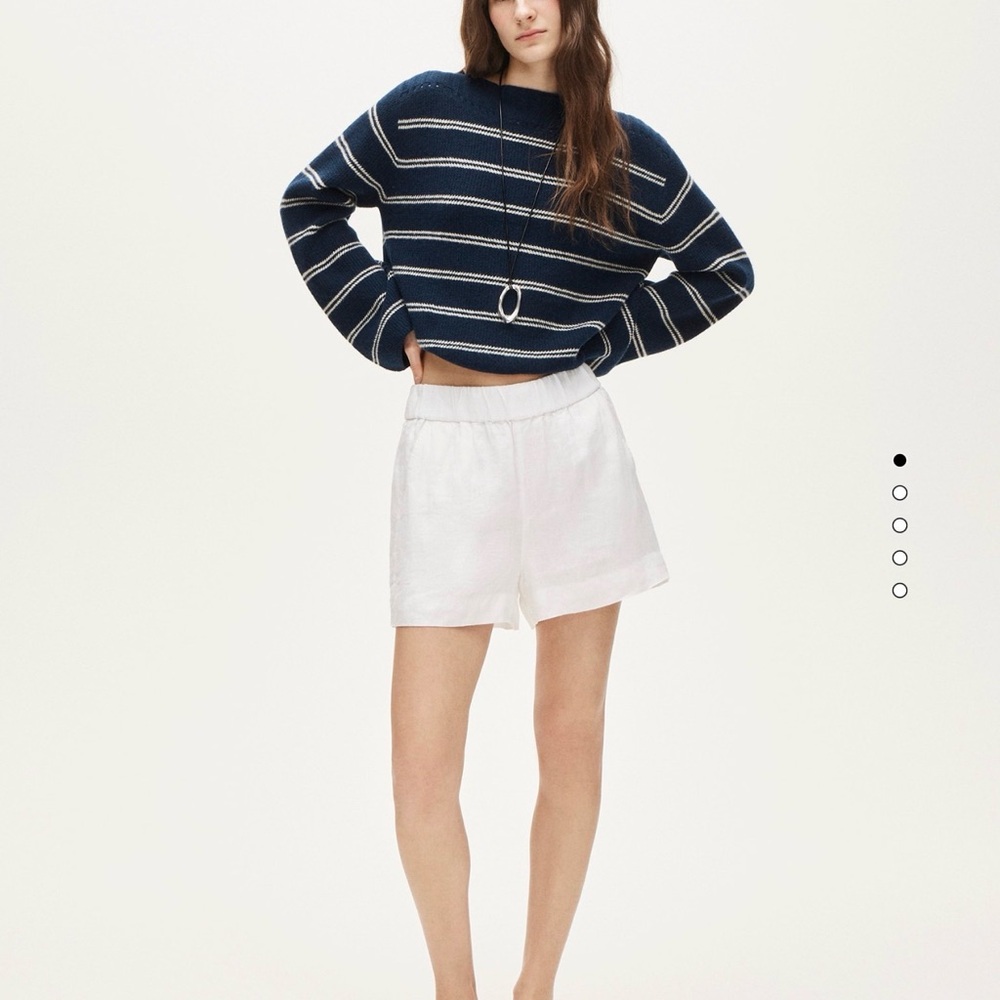 J. Crew pink linen pull on shorts